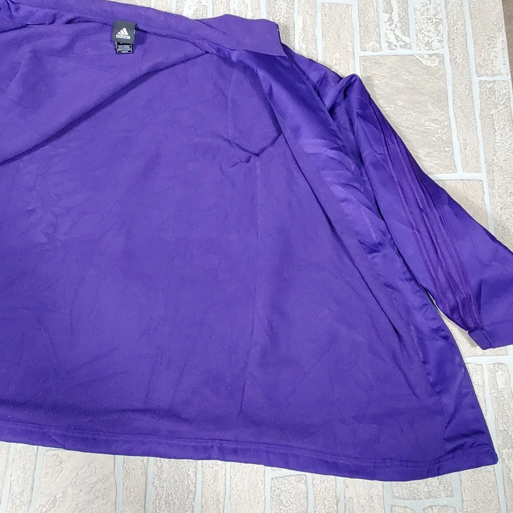 Adidas Mens‎ Elmira Soaring Eagles Purple Full Zip Fleece Lined Jacket 2XL
